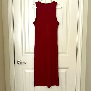 Fitted ankle length dress
